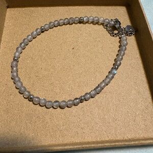 Elegant Silver Beaded Bracelet